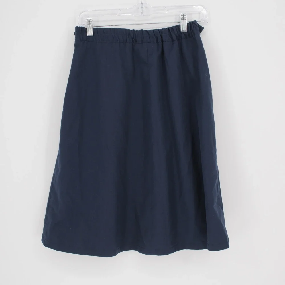 Intuition Vintage Women Blue Pleated Union Made A-Line Skirt Size 4‎